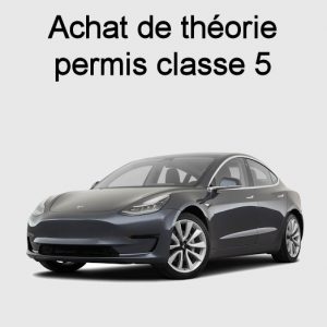 Theorie en ligne automobile classe 5 vehicule de promenade